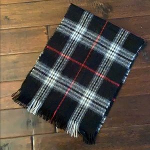 Super soft acrylic plaid scarf